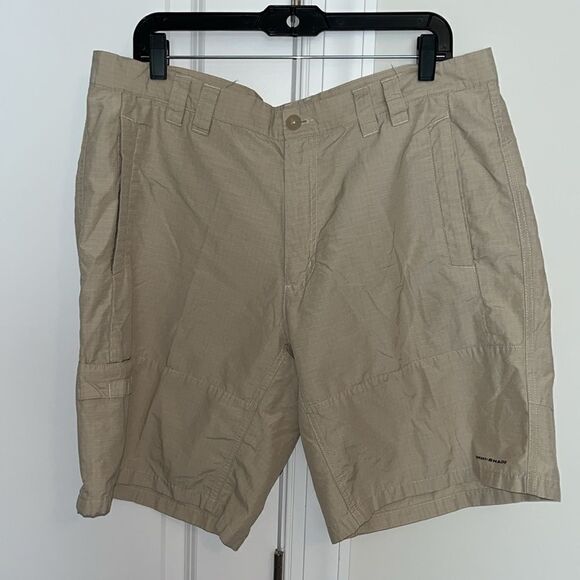 Men’s Columbia Vintage PFG Cargo Fishing Mega pocket Shorts Retro OmniShade Fish - Picture 4 of 5